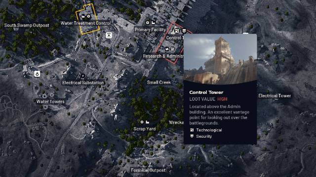 ARC Raiders dam control tower key use location on map