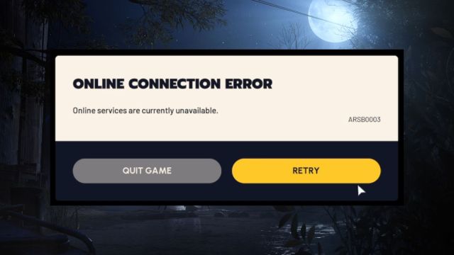 Arc Raiders Online Connection Error