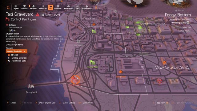 Division 2 Taxi Graveyard