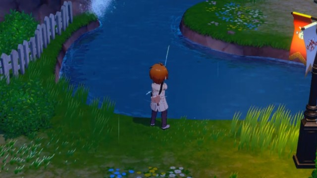 Fishing Near Yellow Windmill Story of Seasons Grand Bazaar