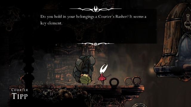 Hollow Knight Silksong courier's rasher location