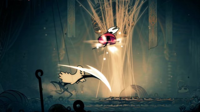 Hollow Knight Silksong Widow boss fight dash attack phase 1