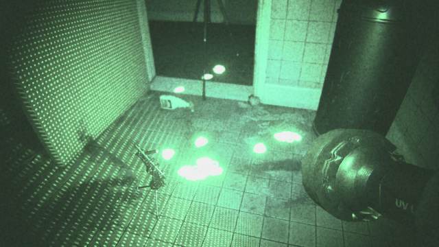 Using night vision goggles at nells diner in phasmophobia